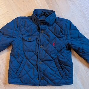 Polo by Ralph Lauren Kids Quilted Jacket in Navy and Red